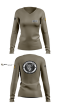 TAMUSA ROTC 34304538 Women's Long Sleeve V-neck Shirt - 1