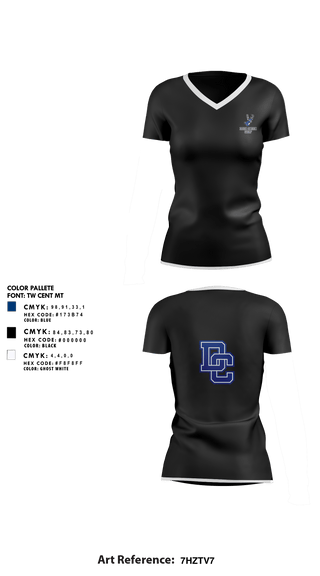 Womens Short Sleeve Vneck Shirt, Deer Creek Antlers, Golf, Teamtime, Team time, sublimation, custom sports apparel, team uniforms, spirit wear, spiritwear, sports uniforms, custom shirts, team store, custom team store, fundraiser sports, apparel fundraiser