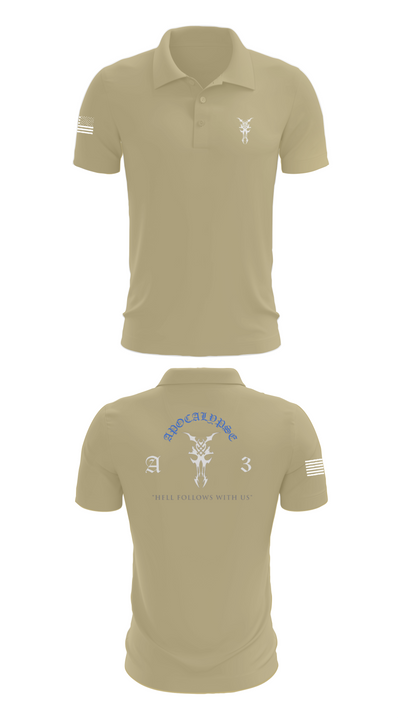 Apocalypse Platoon 49394201 Short Sleeve Performance Polo - 87