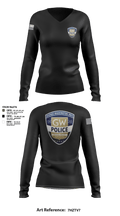 GWPD 22334714 Women's Long Sleeve V-neck Shirt - 3