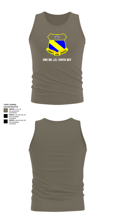 2nd BN (LS) 349th RGT 90715195 Tank Top - 79
