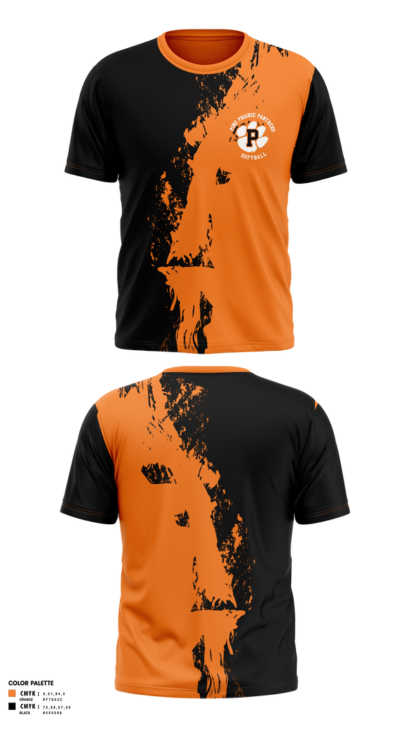 Short Sleeve Performance Shirt, Pine Prairie Panthers Softball, Softball, Teamtime, Team time, sublimation, custom sports apparel, team uniforms, spirit wear, spiritwear, sports uniforms, custom shirts, team store, custom team store, fundraiser sports, apparel fundraiser
