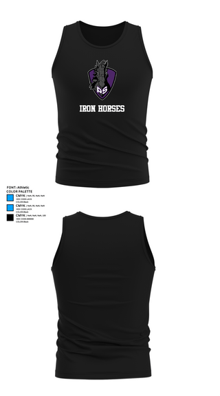 Tank Top, Iron Horses, Men's Lacrosse, Teamtime, Team time, sublimation, custom sports apparel, team uniforms, spirit wear, spiritwear, sports uniforms, custom shirts, team store, custom team store, fundraiser sports, apparel fundraiser