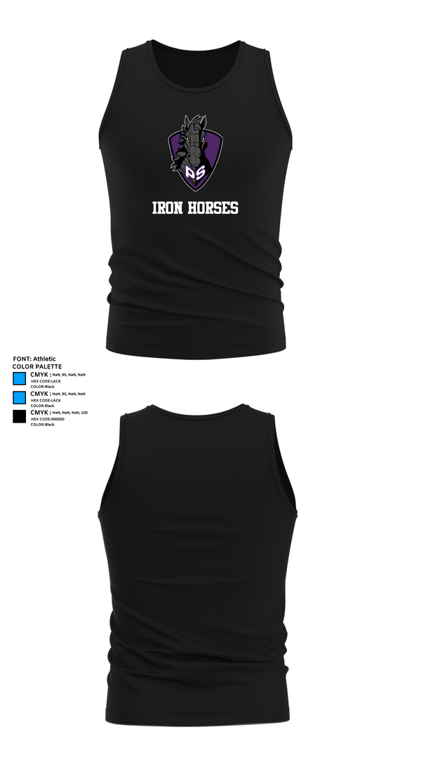 Tank Top, Iron Horses, Men's Lacrosse, Teamtime, Team time, sublimation, custom sports apparel, team uniforms, spirit wear, spiritwear, sports uniforms, custom shirts, team store, custom team store, fundraiser sports, apparel fundraiser
