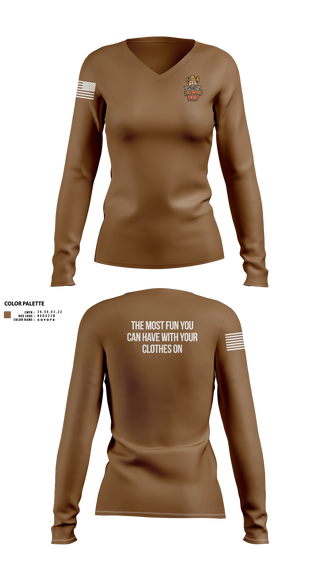 Womens Long Sleeve Vneck Shirt, Aloha Kev, , Teamtime, Team time, sublimation, custom sports apparel, team uniforms, spirit wear, spiritwear, sports uniforms, custom shirts, team store, custom team store, fundraiser sports, apparel fundraiser