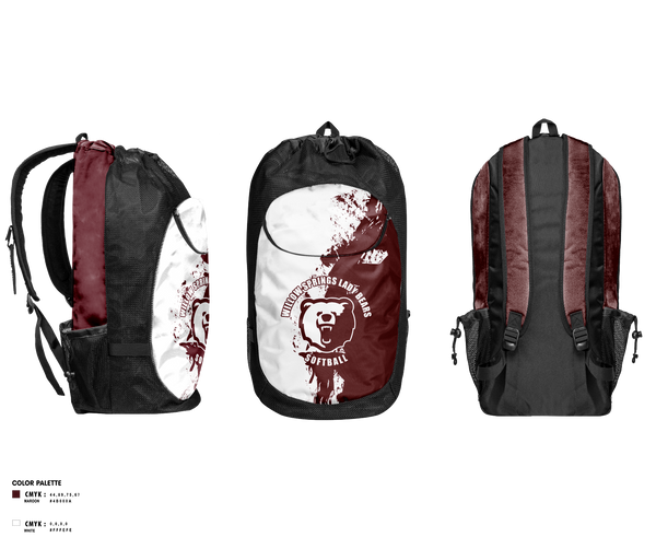 Gear Bag, Willow Springs Bears Softball, Softball, Teamtime, Team time, sublimation, custom sports apparel, team uniforms, spirit wear, spiritwear, sports uniforms, custom shirts, team store, custom team store, fundraiser sports, apparel fundraiser