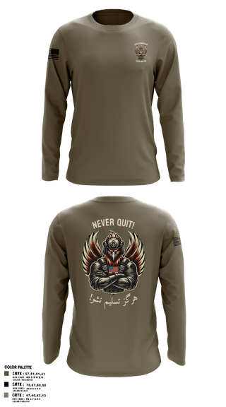 Long Sleeve Performance Shirt, F CO, 229th MI BN, , Teamtime, Team time, sublimation, custom sports apparel, team uniforms, spirit wear, spiritwear, sports uniforms, custom shirts, team store, custom team store, fundraiser sports, apparel fundraiser