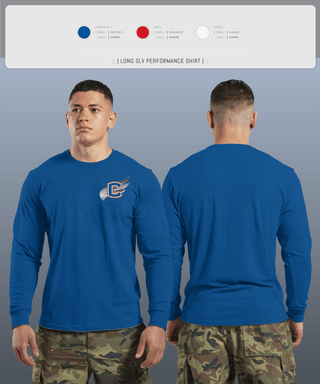 Long Sleeve Performance Shirt, Cleveland Blue Raiders, Track & Field, Teamtime, Team time, sublimation, custom sports apparel, team uniforms, spirit wear, spiritwear, sports uniforms, custom shirts, team store, custom team store, fundraiser sports, apparel fundraiser