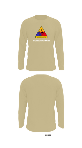 Long Sleeve Performance Shirt, 261st BSC CAVEMAN PLT, , Teamtime, Team time, sublimation, custom sports apparel, team uniforms, spirit wear, spiritwear, sports uniforms, custom shirts, team store, custom team store, fundraiser sports, apparel fundraiser
