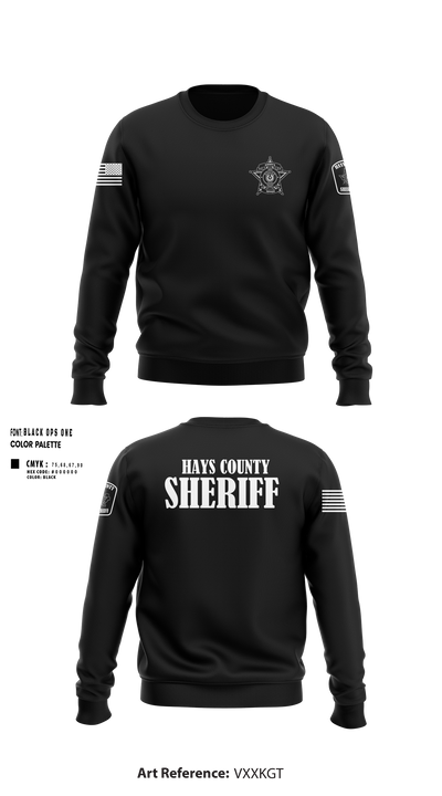 Hays County Sheriff’s Office 39669531 Crew Neck Sweatshirt - 36