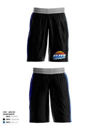 Athletic Shorts With Pockets, Elite Mixtapes, Men's Basketball, Teamtime, Team time, sublimation, custom sports apparel, team uniforms, spirit wear, spiritwear, sports uniforms, custom shirts, team store, custom team store, fundraiser sports, apparel fundraiser