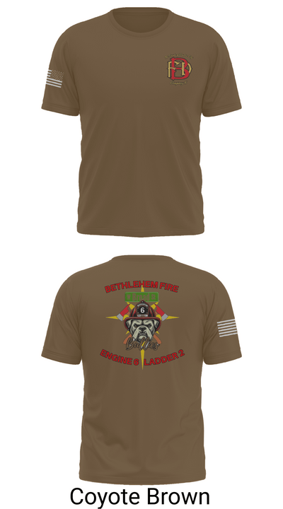 Bethlehem Fire Department E6/L2 76830300 Short Sleeve Performance Shirt - 16