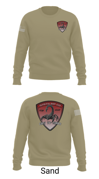 Crew Neck Sweatshirt, 978th Military Police Company, , Teamtime, Team time, sublimation, custom sports apparel, team uniforms, spirit wear, spiritwear, sports uniforms, custom shirts, team store, custom team store, fundraiser sports, apparel fundraiser