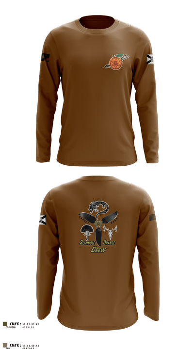 Seminole / Orange Crew 64181278 Long Sleeve Performance Shirt 5