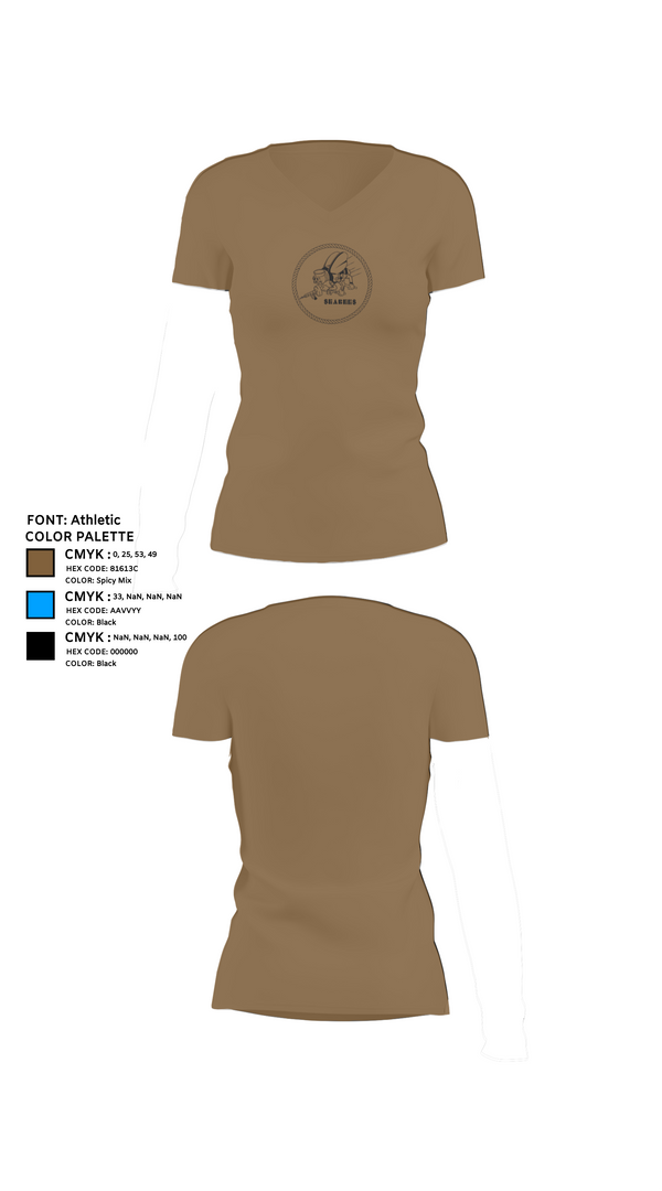 Womens Short Sleeve Vneck Shirt, Seabee Wifes, Navy, Teamtime, Team time, sublimation, custom sports apparel, team uniforms, spirit wear, spiritwear, sports uniforms, custom shirts, team store, custom team store, fundraiser sports, apparel fundraiser