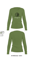 132d MRBC, 579th EN BN, 49th MP DIV 50518216 Women's Long Sleeve V-neck Shirt - 40