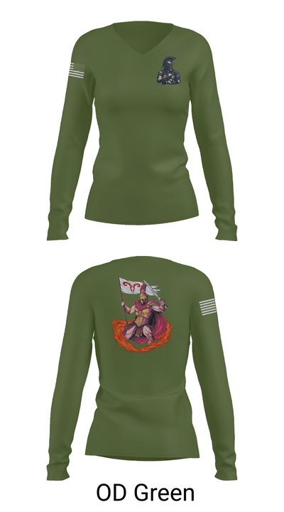 ARIES PLT 56936263 Women's Long Sleeve V-neck Shirt - 57