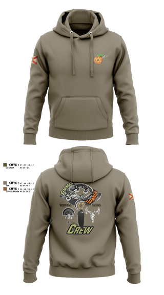 Hoodie, Seminole / Orange Crew, , Teamtime, Team time, sublimation, custom sports apparel, team uniforms, spirit wear, spiritwear, sports uniforms, custom shirts, team store, custom team store, fundraiser sports, apparel fundraiser