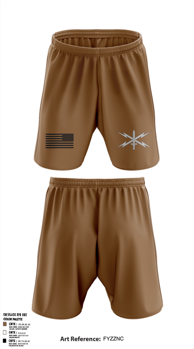 ECT-06, B Co., 11th Cyber Battalion 30733003 Athletic Shorts With Pockets - 1