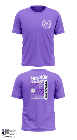 Short Sleeve Performance Shirt, Monroe Woodbury, Tennis, Teamtime, Team time, sublimation, custom sports apparel, team uniforms, spirit wear, spiritwear, sports uniforms, custom shirts, team store, custom team store, fundraiser sports, apparel fundraiser
