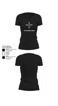 CVN 72 Abraham Lincoln 88368148 Women's Short Sleeve V-neck Shirt - 23