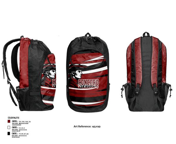 Gear Bag, Concord Raiders, Wrestling, Teamtime, Team time, sublimation, custom sports apparel, team uniforms, spirit wear, spiritwear, sports uniforms, custom shirts, team store, custom team store, fundraiser sports, apparel fundraiser