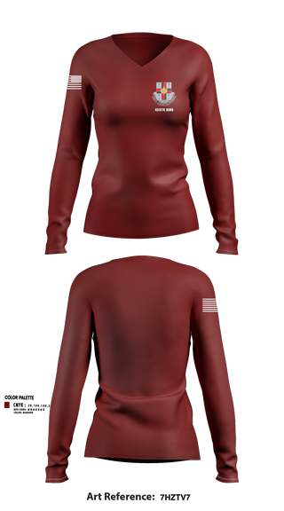 Womens Long Sleeve Vneck Shirt, 439th MMB, , Teamtime, Team time, sublimation, custom sports apparel, team uniforms, spirit wear, spiritwear, sports uniforms, custom shirts, team store, custom team store, fundraiser sports, apparel fundraiser
