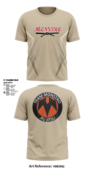Team Monstro Jiu Jitsu 82337142 Short Sleeve Performance Shirt - 1