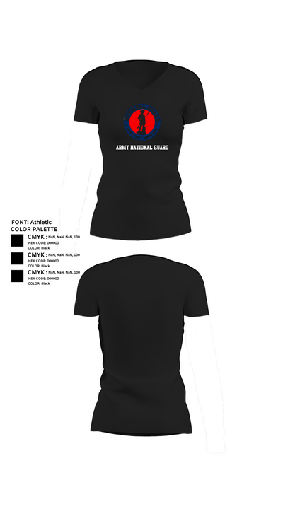 Army National GuardCruise 18160230 Women's Short Sleeve V-neck Shirt - 23