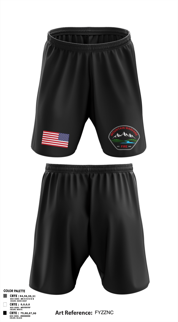 Athletic Shorts With Pockets, Marine corps mountain warfare training center fire and emergency services, Fire Department, Teamtime, Team time, sublimation, custom sports apparel, team uniforms, spirit wear, spiritwear, sports uniforms, custom shirts, team store, custom team store, fundraiser sports, apparel fundraiser