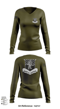 WVU AROTC 40772789 Women's Long Sleeve V-neck Shirt - 103