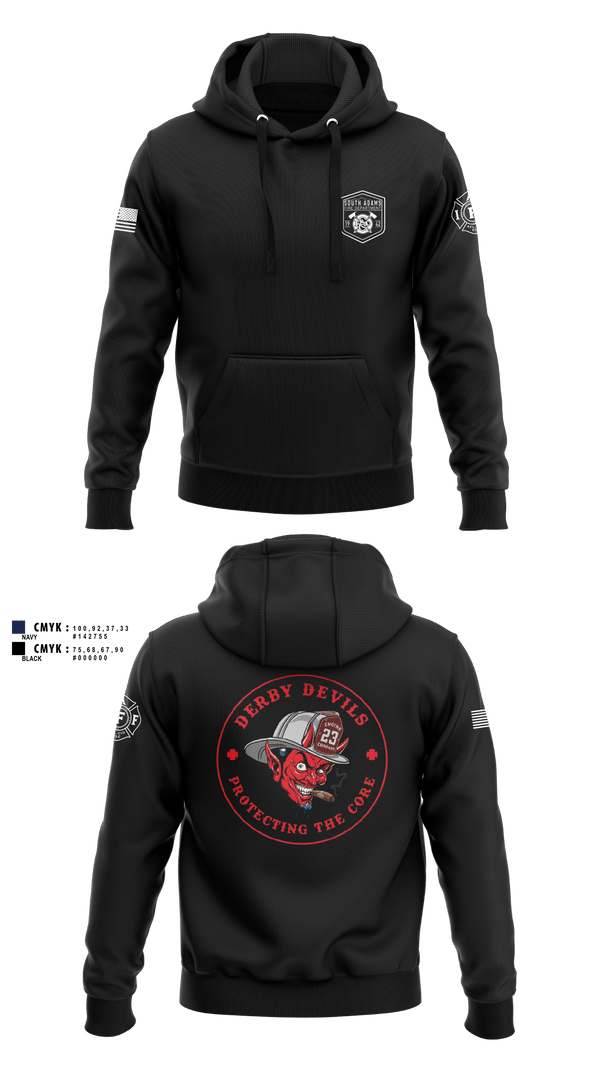 Hoodie, South Adams County FD, Fire Department, Teamtime, Team time, sublimation, custom sports apparel, team uniforms, spirit wear, spiritwear, sports uniforms, custom shirts, team store, custom team store, fundraiser sports, apparel fundraiser