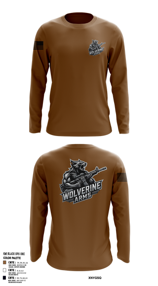 Long Sleeve Performance Shirt, Wolverine Arms, , Teamtime, Team time, sublimation, custom sports apparel, team uniforms, spirit wear, spiritwear, sports uniforms, custom shirts, team store, custom team store, fundraiser sports, apparel fundraiser