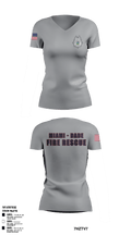 Miami Dade Fire Rescue 80613731 Women's Short Sleeve V-neck Shirt - 1