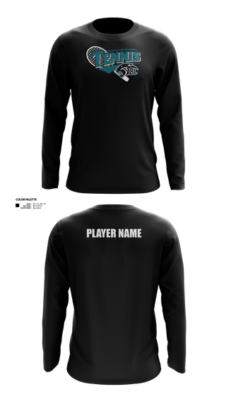 Long Sleeve Performance Shirt, Bonney Lake Panthers Tennis, Tennis, Teamtime, Team time, sublimation, custom sports apparel, team uniforms, spirit wear, spiritwear, sports uniforms, custom shirts, team store, custom team store, fundraiser sports, apparel fundraiser