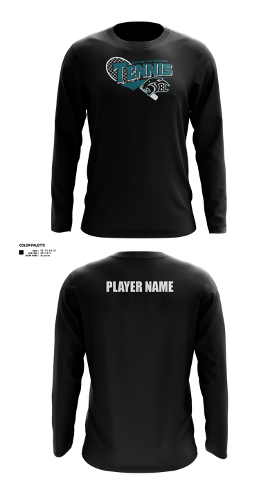 Bonney Lake Panthers Tennis 67829590 Long Sleeve Performance Shirt 1