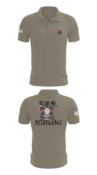 Short Sleeve Performance Polo, 526th ECC Desperados FMT, , Teamtime, Team time, sublimation, custom sports apparel, team uniforms, spirit wear, spiritwear, sports uniforms, custom shirts, team store, custom team store, fundraiser sports, apparel fundraiser