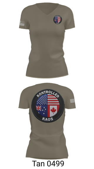Womens Short Sleeve Vneck Shirt, Kontrolled Kaos, E-Sports, Teamtime, Team time, sublimation, custom sports apparel, team uniforms, spirit wear, spiritwear, sports uniforms, custom shirts, team store, custom team store, fundraiser sports, apparel fundraiser