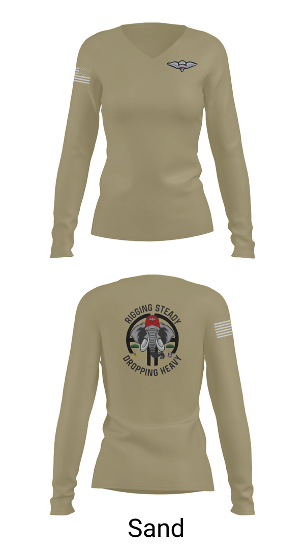Womens Long Sleeve Vneck Shirt, Echo Company, , Teamtime, Team time, sublimation, custom sports apparel, team uniforms, spirit wear, spiritwear, sports uniforms, custom shirts, team store, custom team store, fundraiser sports, apparel fundraiser