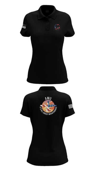 910th AMXS 63315708 Women's Short Sleeve Performance Polo  - 35