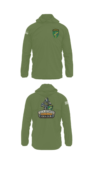 Windbreaker, D Co 436th CA BN, , Teamtime, Team time, sublimation, custom sports apparel, team uniforms, spirit wear, spiritwear, sports uniforms, custom shirts, team store, custom team store, fundraiser sports, apparel fundraiser