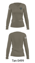 D.O.E. Protective Force 10017861 Women's Long Sleeve V-neck Shirt - 73