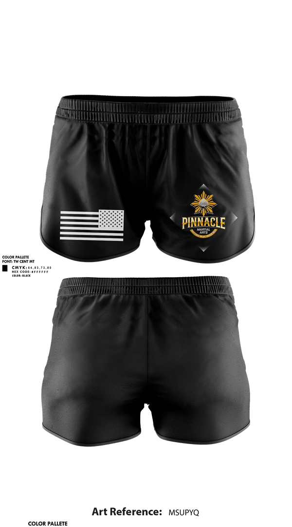 Womens Shorts, Pinnacle Martial Arts, , Teamtime, Team time, sublimation, custom sports apparel, team uniforms, spirit wear, spiritwear, sports uniforms, custom shirts, team store, custom team store, fundraiser sports, apparel fundraiser
