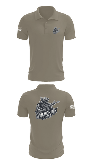Short Sleeve Performance Polo, Wolverine Arms, , Teamtime, Team time, sublimation, custom sports apparel, team uniforms, spirit wear, spiritwear, sports uniforms, custom shirts, team store, custom team store, fundraiser sports, apparel fundraiser