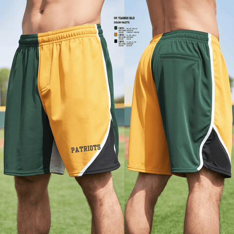 Athletic Shorts With Pockets, Patriots, Baseball, Teamtime, Team time, sublimation, custom sports apparel, team uniforms, spirit wear, spiritwear, sports uniforms, custom shirts, team store, custom team store, fundraiser sports, apparel fundraiser