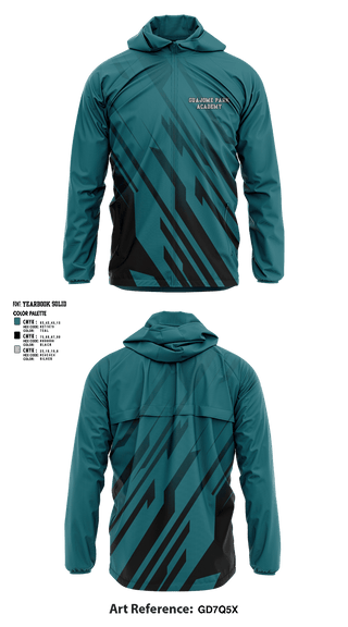 Windbreaker, Guajome Park Academy, Frogs, Spirit Store, Teamtime, Team time, sublimation, custom sports apparel, team uniforms, spirit wear, spiritwear, sports uniforms, custom shirts, team store, custom team store, fundraiser sports, apparel fundraiser