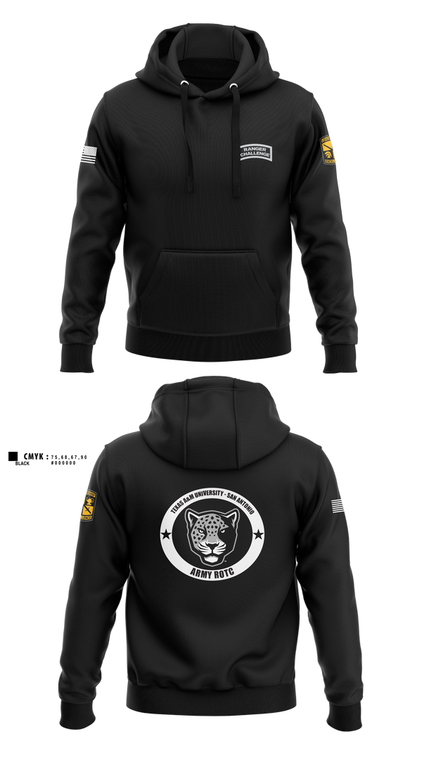 Hoodie, TAMUSA ROTC, Army, Teamtime, Team time, sublimation, custom sports apparel, team uniforms, spirit wear, spiritwear, sports uniforms, custom shirts, team store, custom team store, fundraiser sports, apparel fundraiser