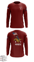 B2 Patriots barrel Long Sleeve Performance Shirt 2