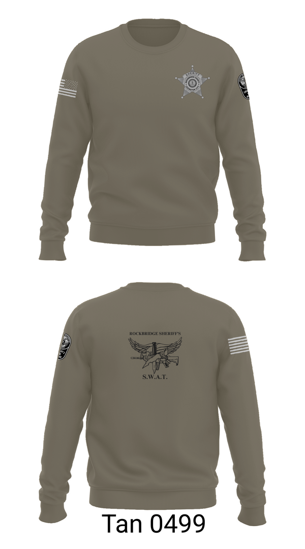 Crew Neck Sweatshirt, Rockbridge County SWAT, , Teamtime, Team time, sublimation, custom sports apparel, team uniforms, spirit wear, spiritwear, sports uniforms, custom shirts, team store, custom team store, fundraiser sports, apparel fundraiser