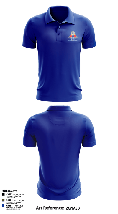 A Co, 2-13th Aviation Regiment 86069312 Long Sleeve Performance Polo - 6